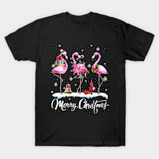 Merry Christmas Flamingo T-Shirt